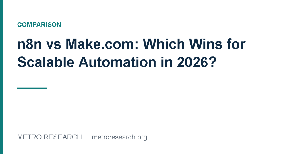 n8n vs Make.com: Which Wins for Scalable Automation in 2026?