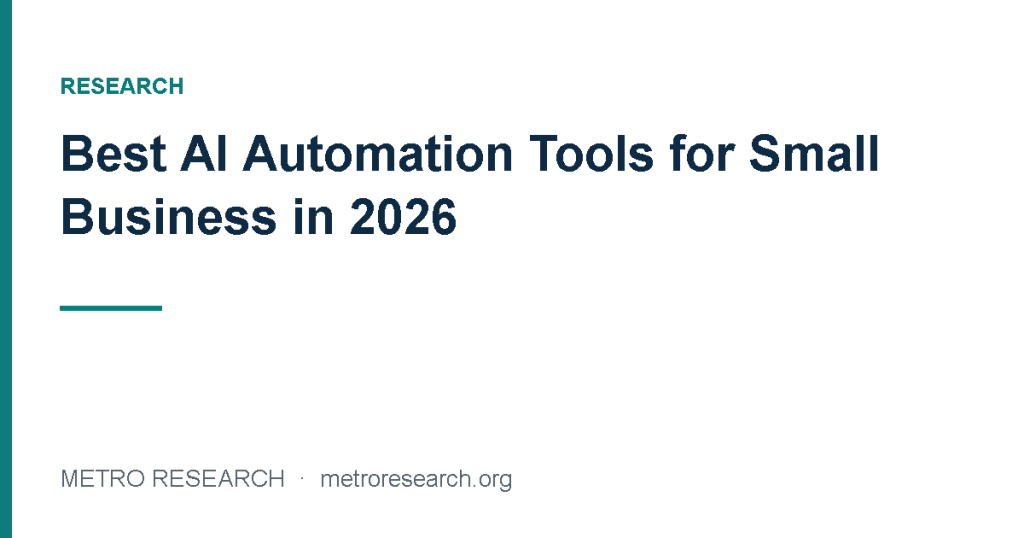 Best AI Automation Tools for Small Business in 2026