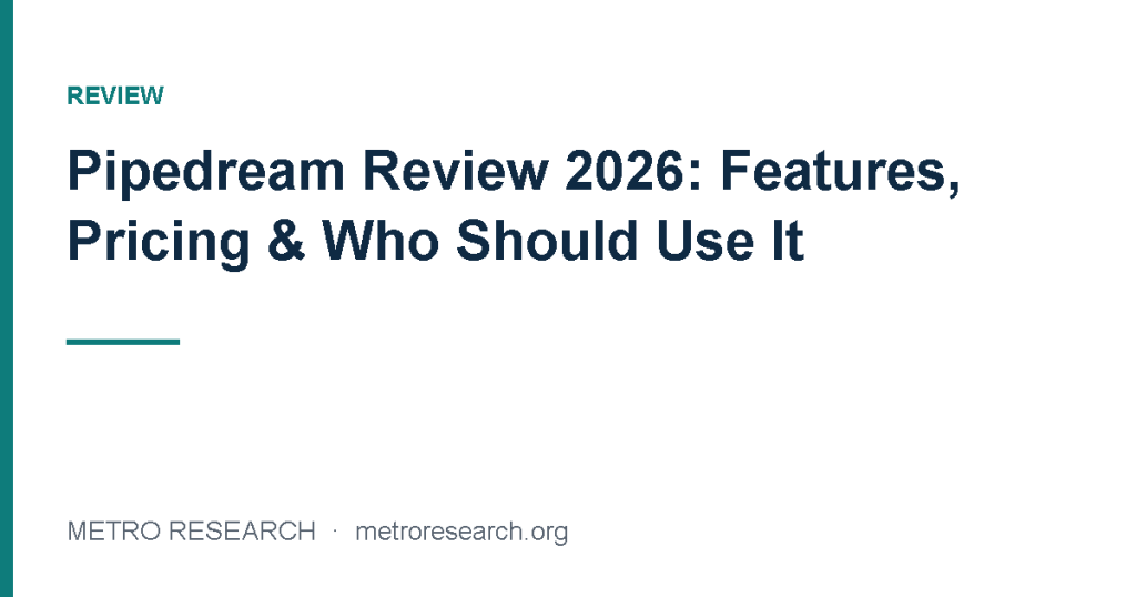 Pipedream Review 2026: Features, Pricing & Who Should Use It