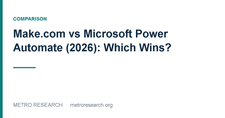 Make.com vs Microsoft Power Automate (2026): Which Wins?