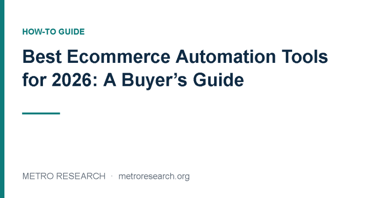 Best Ecommerce Automation Tools for 2026: A Buyer’s Guide
